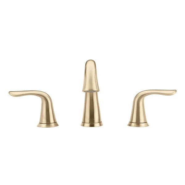 Delta Lahara Champagne Bronze 2-handle Widespread WaterSense Bathroom Sink Faucet with Drain