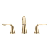 Delta Lahara Champagne Bronze 2-handle Widespread WaterSense Bathroom Sink Faucet with Drain