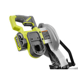 ONE+ 18V Cordless 7-1/4 in. Miter Saw with (2) 3.0 ONE+ 18V LITHIUM+ HP Batteries and Dual Chemistry Charger