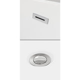 Grayley 60 in. L x 32 in. W Acrylic Left Hand Drain Rectangular Alcove Bathtub in White with Chrome Trim - Super Arbor