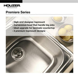 Premiere Gourmet Series Topmount Stainless Steel 41 in. 4-Hole Triple Bowl Kitchen Sink with Accessory Combo Pack - Super Arbor
