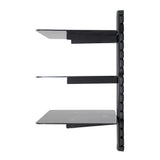 Wall Mounted AV Component Shelving Bracket, 3 Shelf - Super Arbor