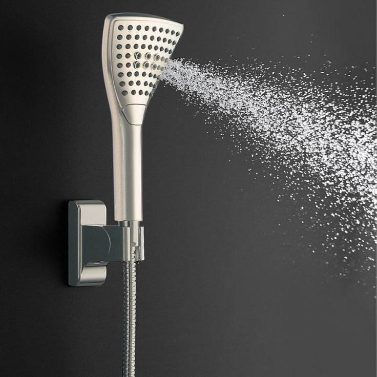 6-spray 8 in. High Pressure Dual Shower Head and Handheld Shower Head with Body spray in Brushed-Nickel