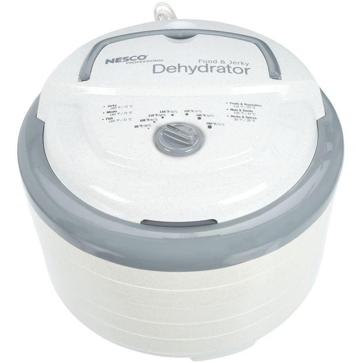 Snackmaster Pro 5-Tray White Food Dehydrator with Temperature Control