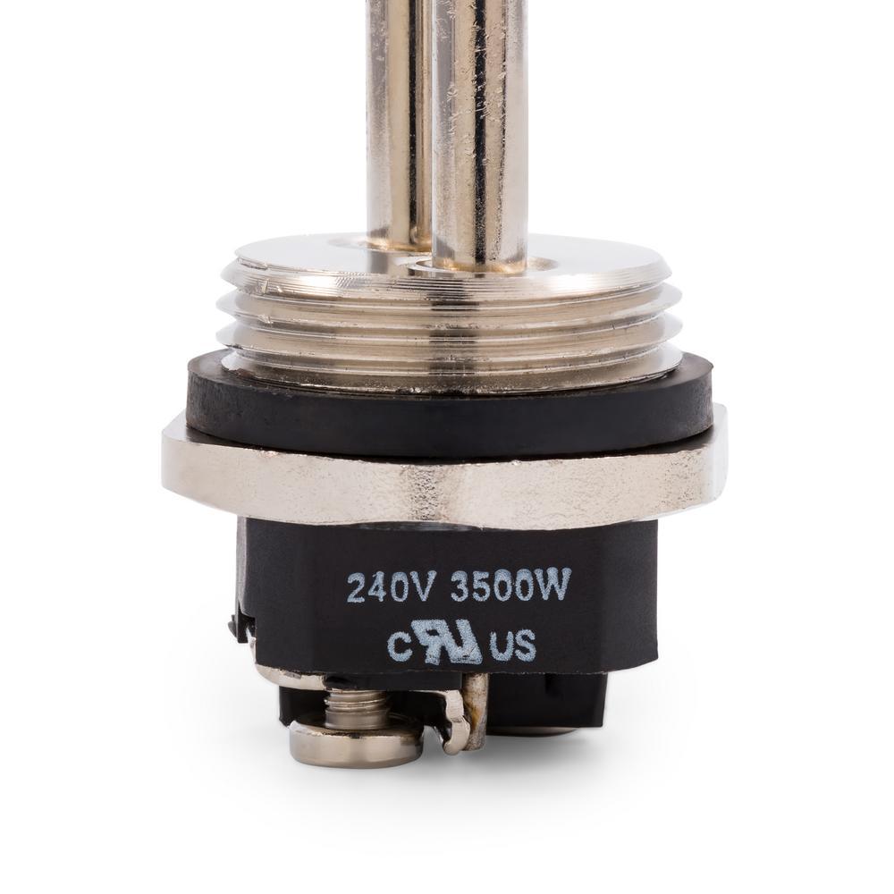 2500-Watt 240-Volt Screw-In Foldback Water Heater Element Low Watt Density - Super Arbor