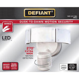 Defiant 270° 3-Head White LED Motion Outdoor Security Light
