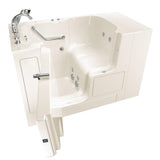 Gelcoat Value Series 52in. x 32in. Right Hand Touch Control Walk-In Whirlpool Bathtub with Outward Opening Door in White - Super Arbor