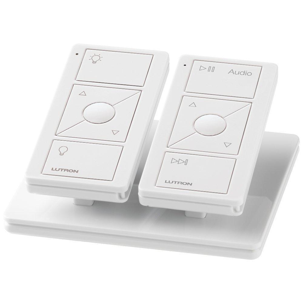 Caseta Wireless Pico Remote for Audio, Works with Sonos, White - Super Arbor