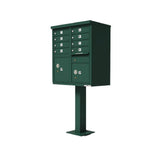 16-Mailboxes 1-Outgoing Mail Compartment 2-Parcel Lockers Pedestal Mount Cluster Box Unit - Super Arbor