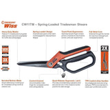 11 in. HD Single-Ring Tradesmen Shop Shears