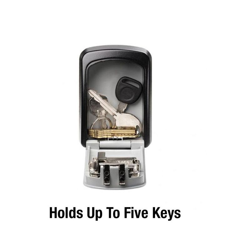 Master Lock 5401D Set Your Own Combination Wall Mount Lock Box, 5 Key Capacity, Black