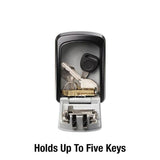 Master Lock 5401D Set Your Own Combination Wall Mount Lock Box, 5 Key Capacity, Black