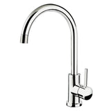 All-in-One Undermount Stainless Steel 15 in. Single Bowl Bar Sink with Polished Chrome Gooseneck Kitchen Faucet