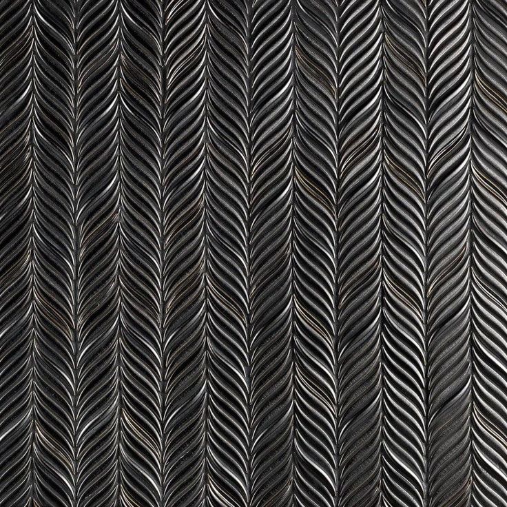 Divine Alula Gunmetal 10 in. x 12 in. Glazed Ceramic Mosaic Tile (0.85 Sq. Ft.)