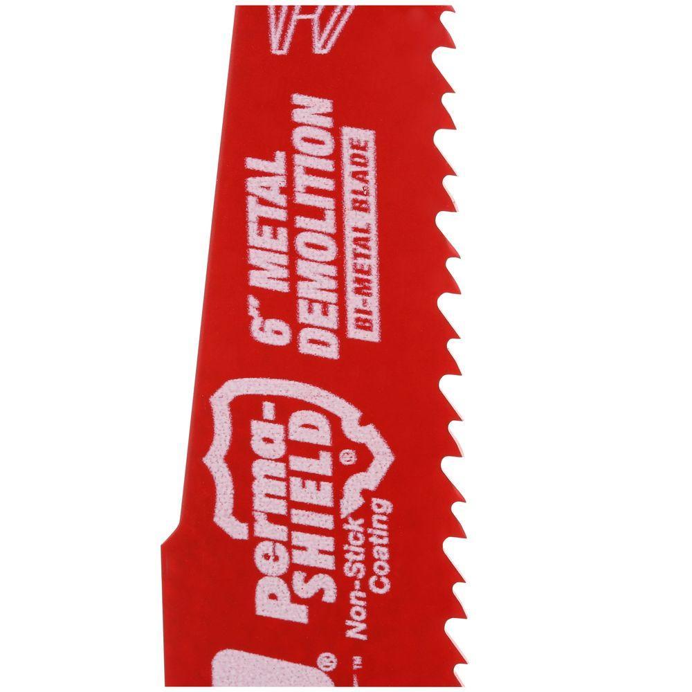 Nail-Embedded Wood and Metal Cutting Bi-Metal Reciprocating Saw Blade Set (6-Piece) - Super Arbor
