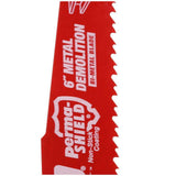 Nail-Embedded Wood and Metal Cutting Bi-Metal Reciprocating Saw Blade Set (6-Piece) - Super Arbor