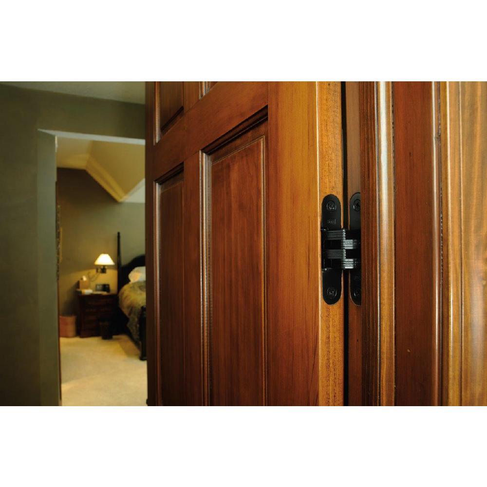 1 in. x 4-5/8 in. Satin Brass Invisible Hinge - Super Arbor