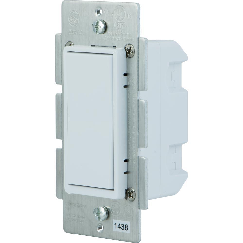 Home Automation 120 VAC 3-Way Auxiliary Add-On Switch, Almond/White Paddles - Super Arbor