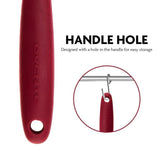 Premium Silicone BPA-Free, Spatula with Stainless Steel Core 500F Heat-Resistant, Non-Stick, Dishwasher Safe, Red