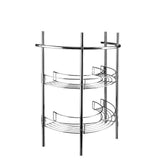 21 in. Pedestal Storage Unit in Chrome - Super Arbor