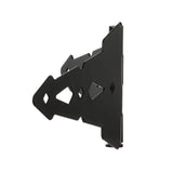 Everbilt 8 in. x 5-1/2 in. Black Decorative Strap Hinge (2-Pack)