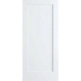 24 in. x 80 in. White 1-Panel Shaker Solid Core Wood Interior Door Slab - Super Arbor