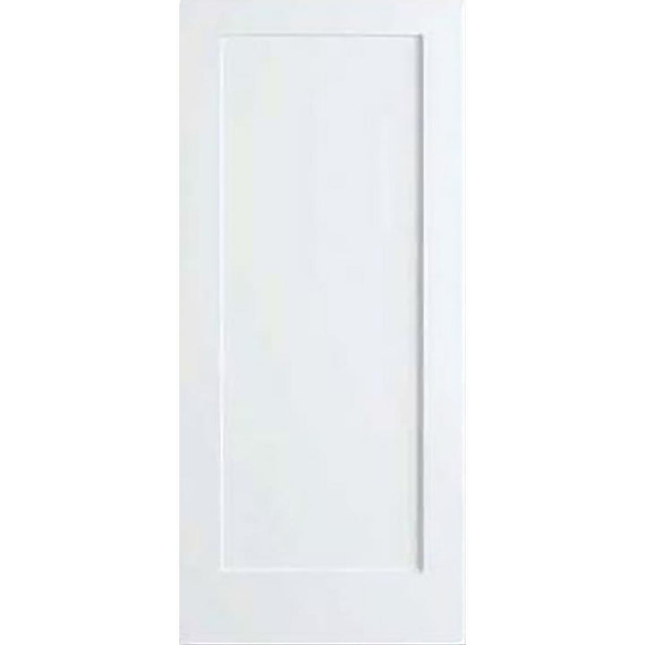 32 in. x 80 in. White 1-Panel Shaker Solid Core Wood Interior Door Slab - Super Arbor