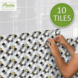 10Pcs Moroccan Tile Stickers Self-adhesive Wall Stickers Kitchen Bathroom Decor