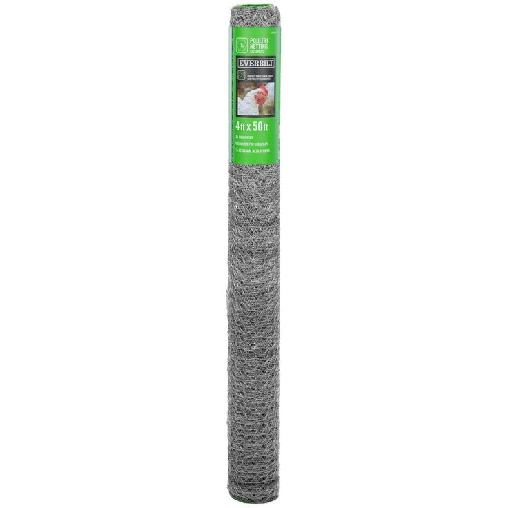Everbilt 1 in. Mesh x 4 ft. x 50 ft. 20-Gauge Galvanized Steel Poultry Netting