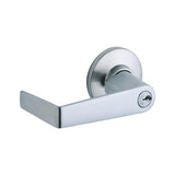Schlage Saturn Satin Chrome Entry Lever, ANSI Grade 2, 1-1/8 in