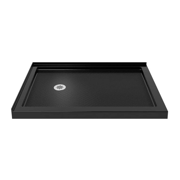 DreamLine SlimLine 48 in. W x 34 in. D Double Threshold Shower Base in White