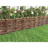 MGP 4 ft. Woven Willow Edging with Arc Top - Super Arbor