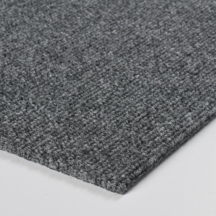 Contender Single Rib Sky Grey 24 in. x 24 in. Commercial Peel and Stick Carpet Tiles (15 Tiles/Case)