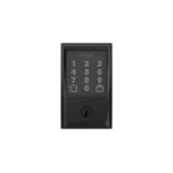 Century Encode Smart Wifi Door Lock with Alarm in Matte Black