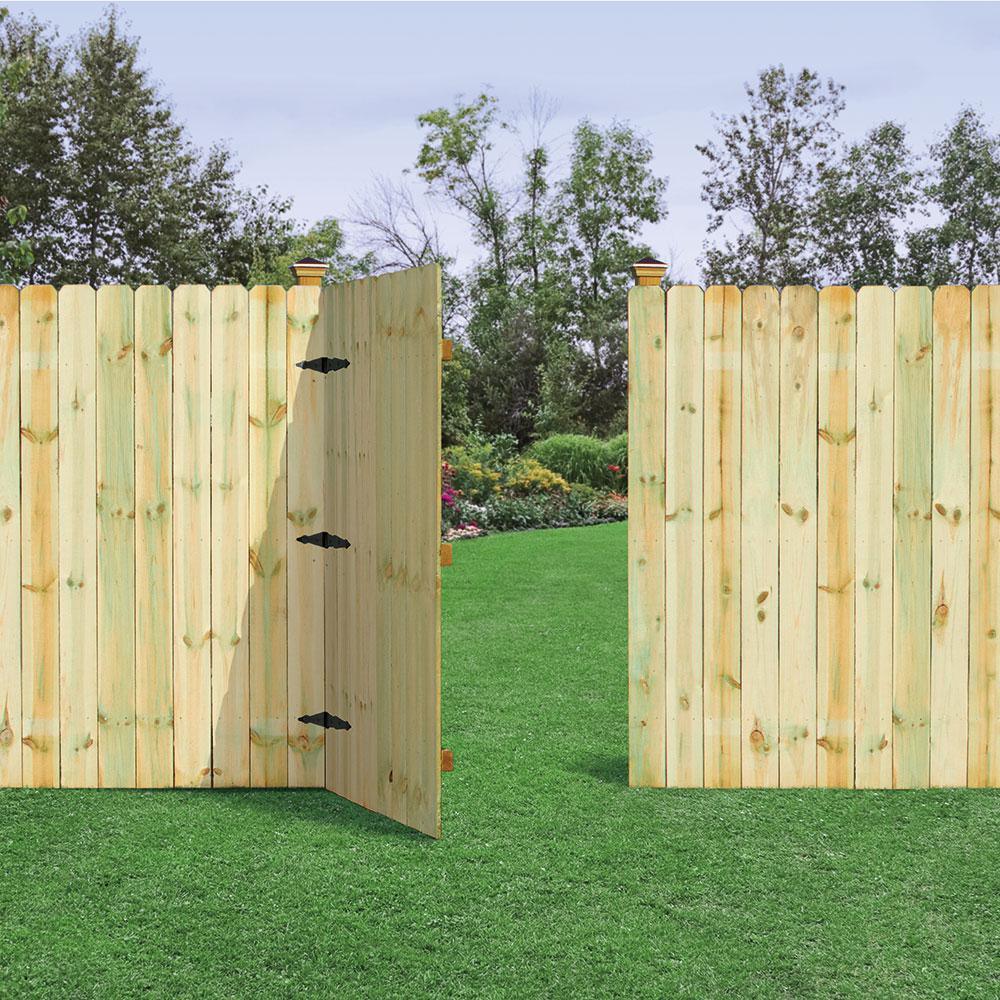 5/8 in. x 6 in. x 6 ft. Pressure Treated Pine Dog Ear Fence Picket (6-Pack) - Super Arbor