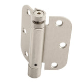 3.5 in. x 3.5 in. Satin Nickel Steel Spring Hinge with 5/8 in. Radius (Set of 2) - Super Arbor