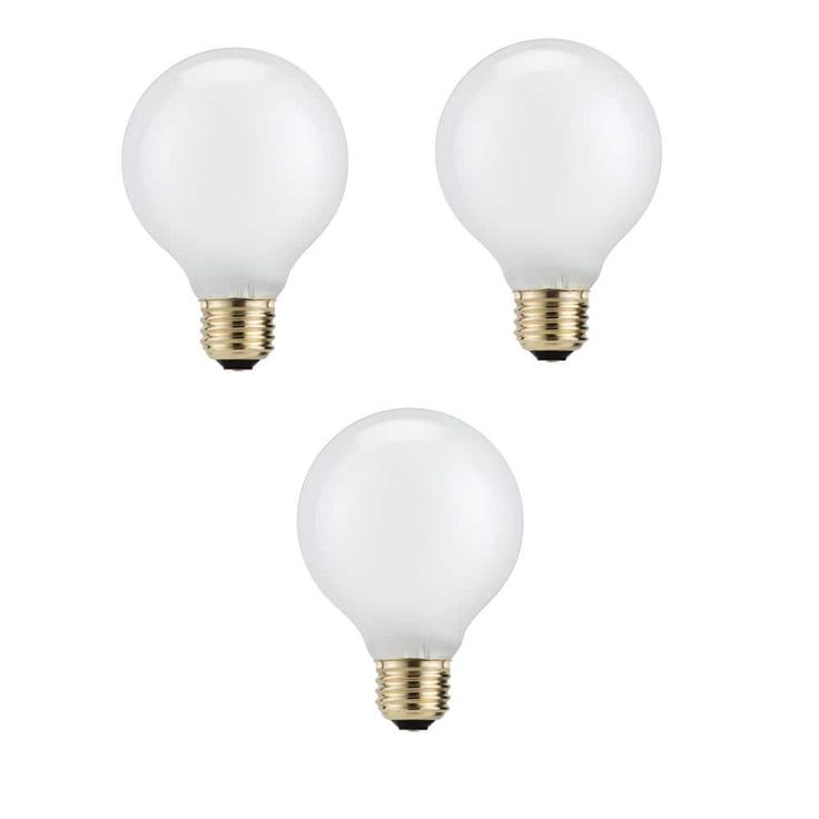 Philips 40-Watt Equivalent G25 Halogen White Decorative Globe Light Bulb (3-Pack)