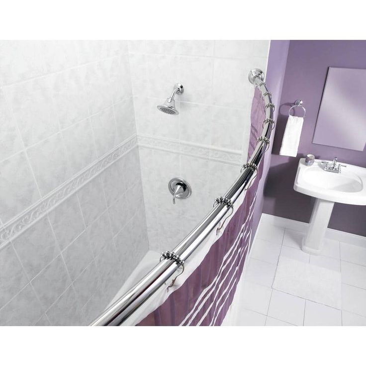 Genta Single-Handle 1-Spray Tub and Shower Faucet in Chrome with Shower Rod (Valve Included)