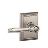 Birmingham Aged Bronze Privacy Bed/Bath Door Lever with Addison Trim - Super Arbor