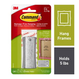 3M Command Silver Assorted Picture Hanger, 5 lb Capacity, 1 Pack