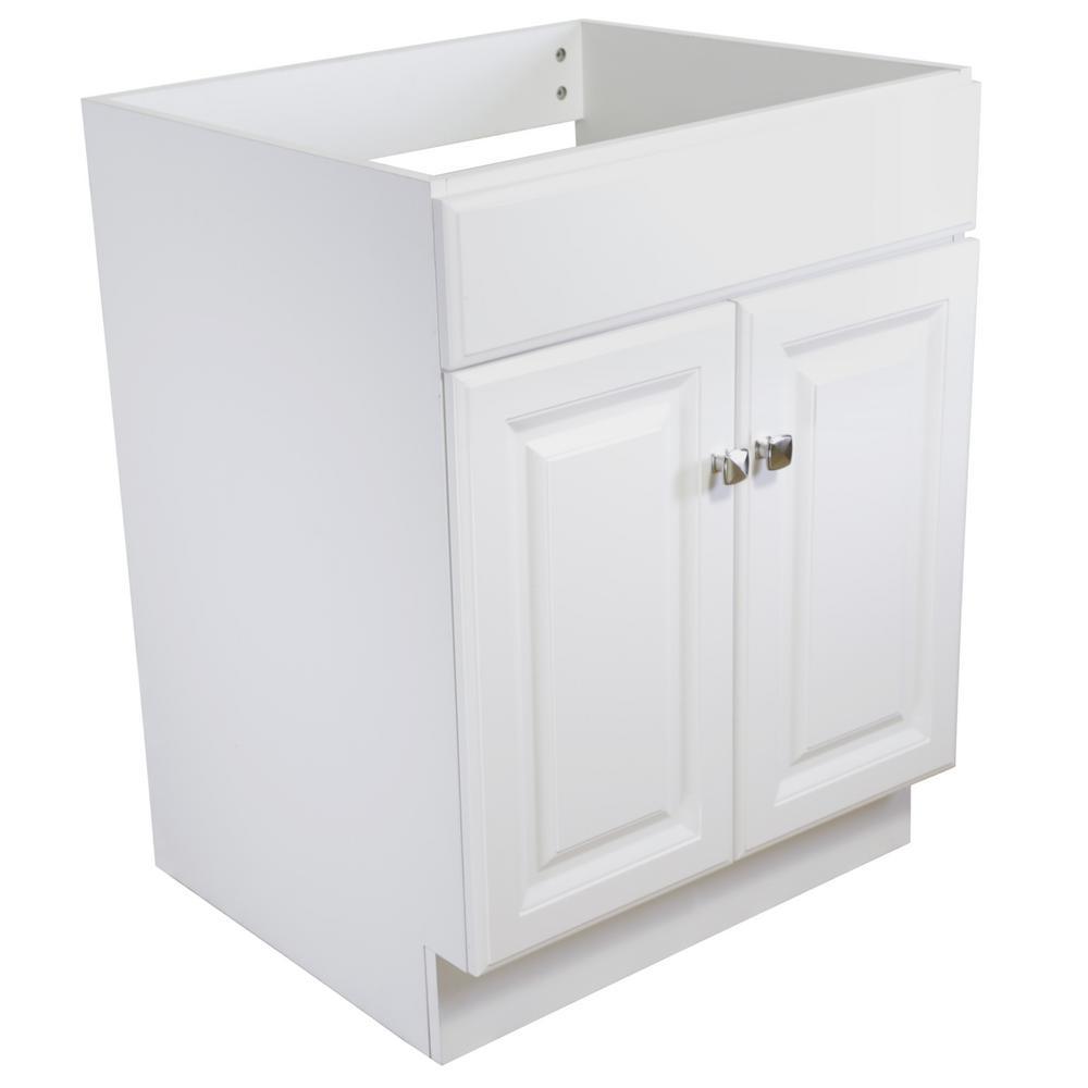 Wyndham 30 in. W x 18 in. D Unassembled Bath Vanity Cabinet Only in White Semi-Gloss