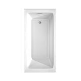 Grayley 60 in. L x 30 in. W Acrylic Right Hand Drain Rectangular Alcove Bathtub in White with Chrome Trim - Super Arbor
