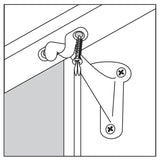 Everbilt Satin Nickel Light-Duty Handrail Bracket