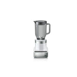 PureMix 56 oz. 3-Speed White and Stainless Steel Countertop Blender with Thermal Resistant Glass Jug