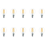 Philips 40-Watt Equivalent G16.5 LED Light Bulb Soft White Globe (2-Pack)