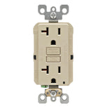 20 Amp Self-Test SmartlockPro Slim Duplex GFCI Outlet, White - Super Arbor