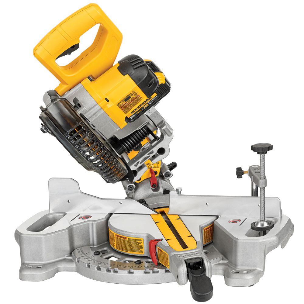 20-Volt MAX Lithium-Ion Cordless 7-1/4 in. Miter Saw with Battery 4Ah and Charger - Super Arbor
