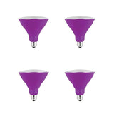 Feit Electric 90-Watt Equivalent PAR38 LED Weatherproof Purple Color Light Bulb (4-Pack)