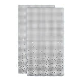 Simplicity 60 in. x 58-1/8 in. Semi-Frameless Traditional Sliding Bathtub Door in Chrome with Mozaic Glass - Super Arbor
