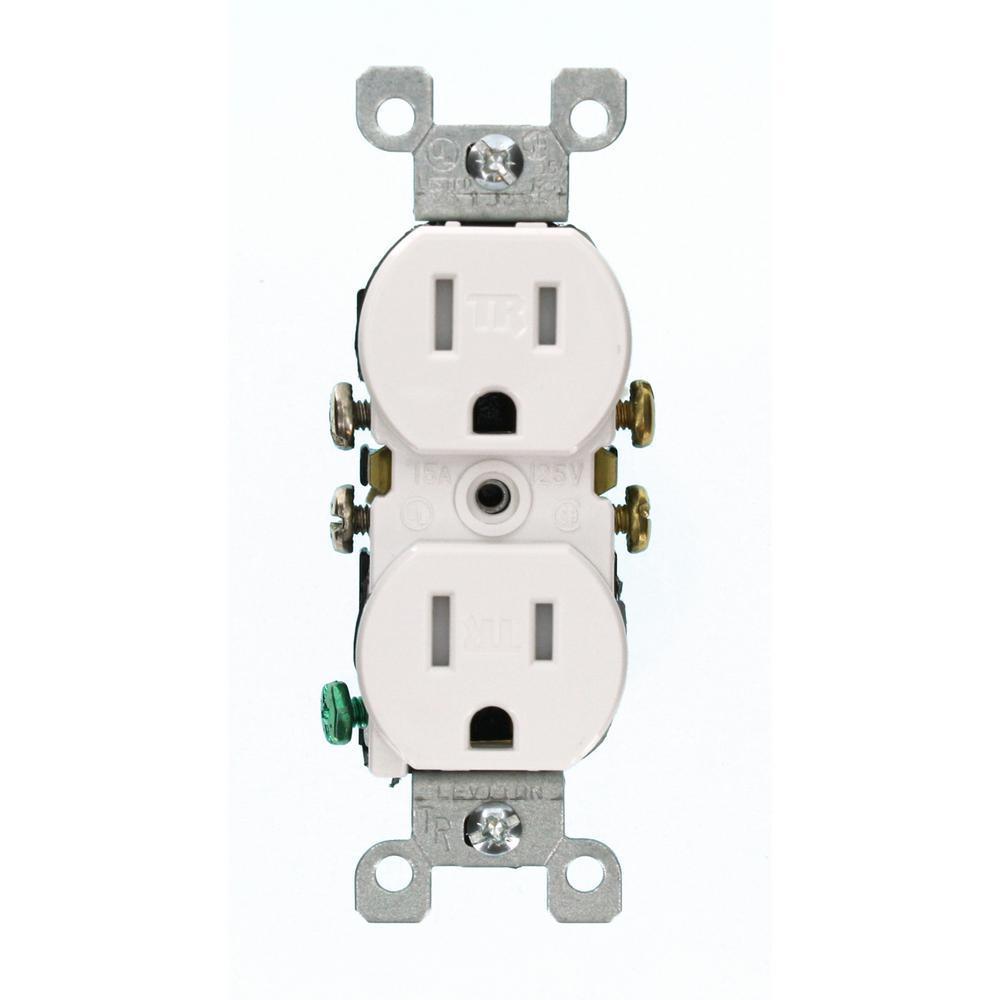 15 Amp Tamper-Resistant Duplex Outlet, Brown - Super Arbor
